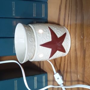Scentsy biege with red star- retired